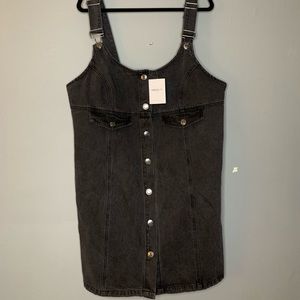 Forever 21 denim overalls dress